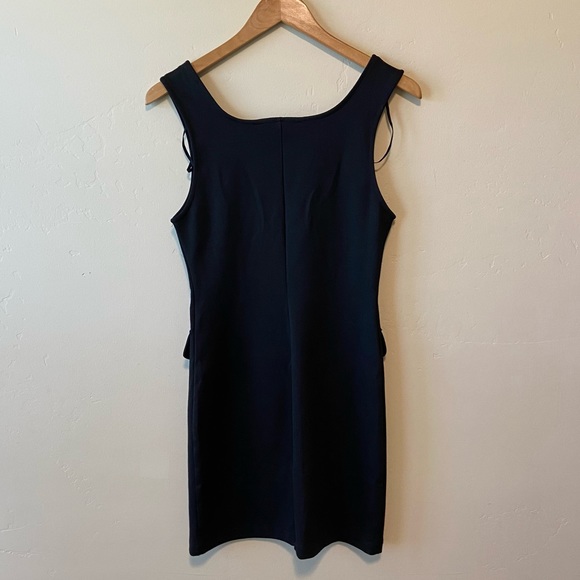 NEW ZARA Rhinestone Button Down Career Mini Dress Black M - Picture 9 of 9